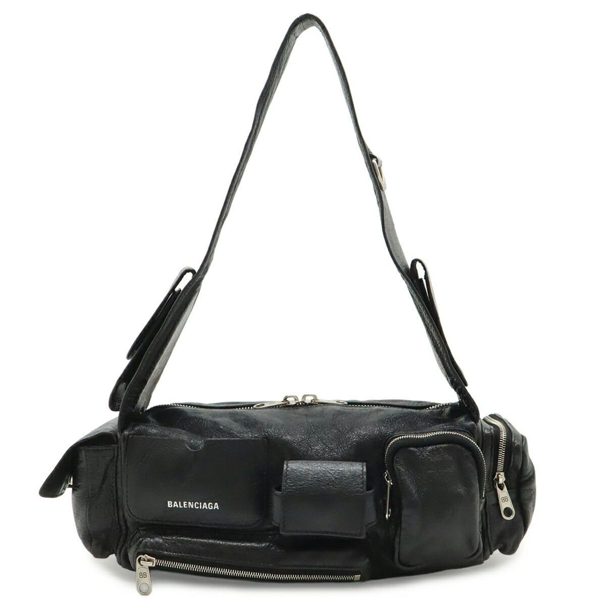 Balenciaga Black Leather Shoulder Bag (Pre-Owned)