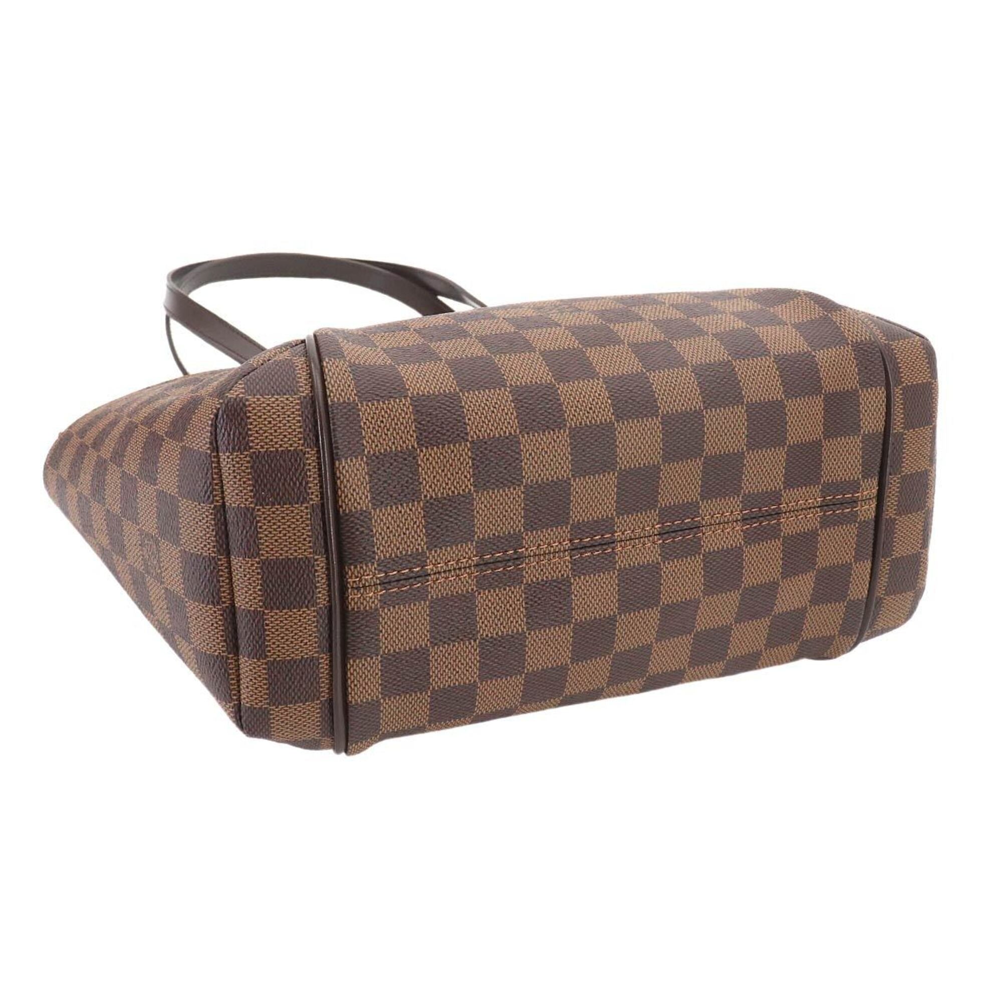 Louis Vuitton Brown Damier Canvas Ebene Damier Canvas Handbag Tote Bag (Pre-Owned)