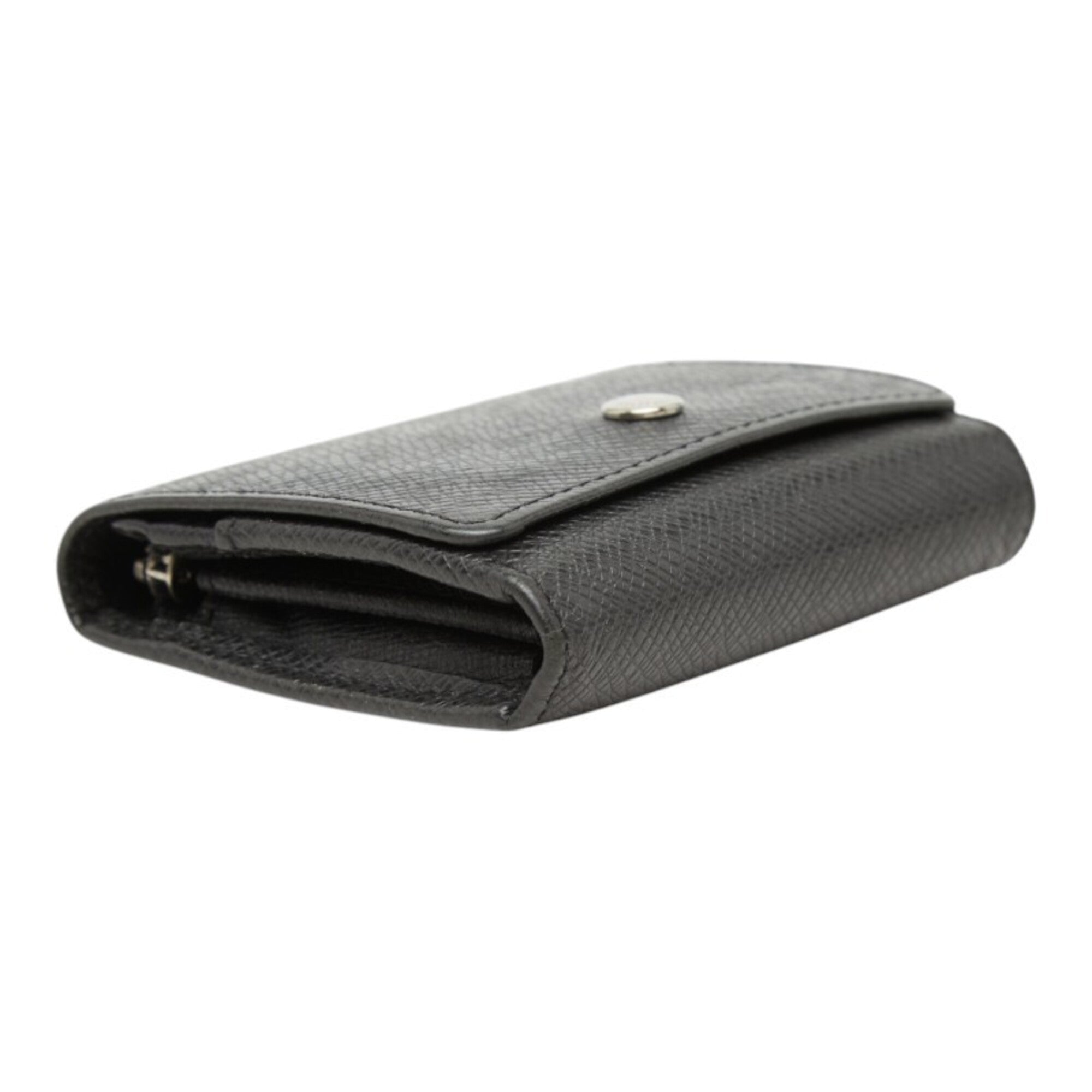 Louis Vuitton Ardoise Black Leather Coin Purse/Coin Case (Pre-Owned)
