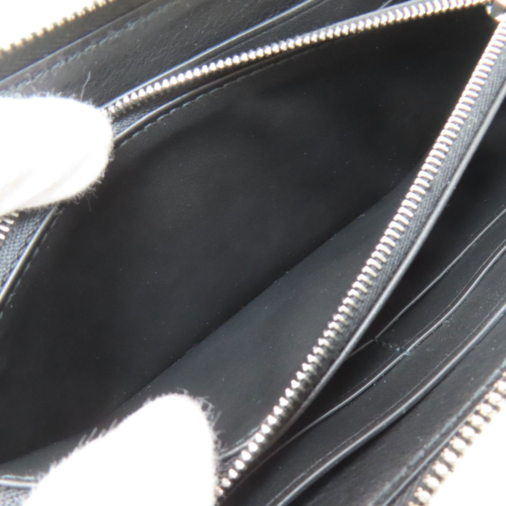 Bottega Veneta Black Leather Long Wallet (Bi-Fold) (Pre-Owned)