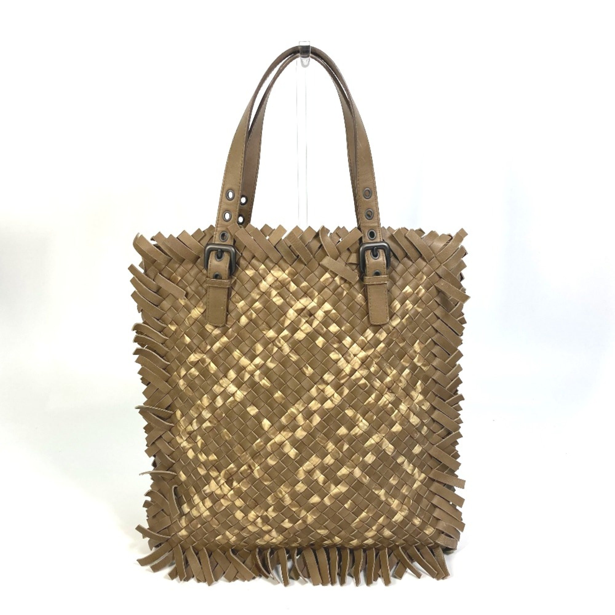 Bottega Veneta Beige Leather Tote Bag (Pre-Owned)
