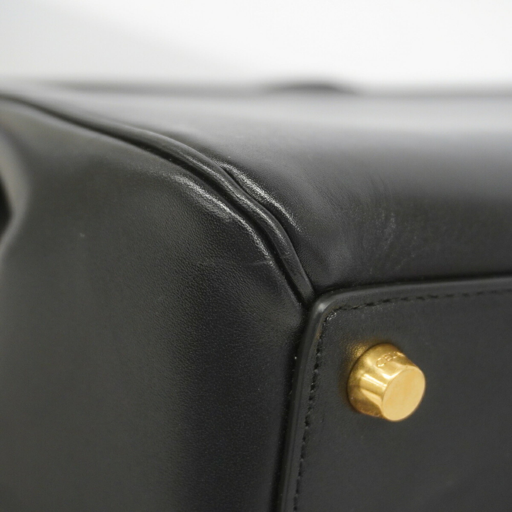 Celine Black Leather Handbag (Pre-Owned)