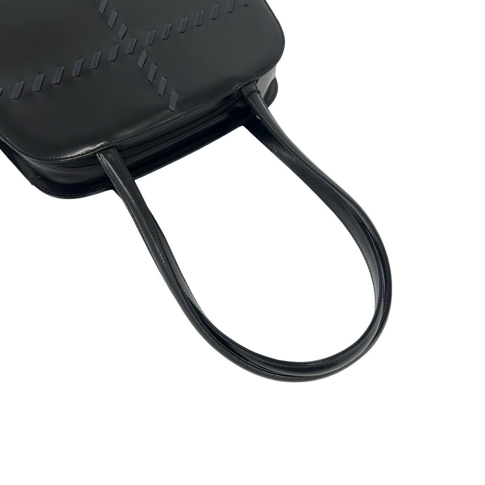 Yves Saint Laurent Black Leather Handbag Shoulder Bag (Pre-Owned)