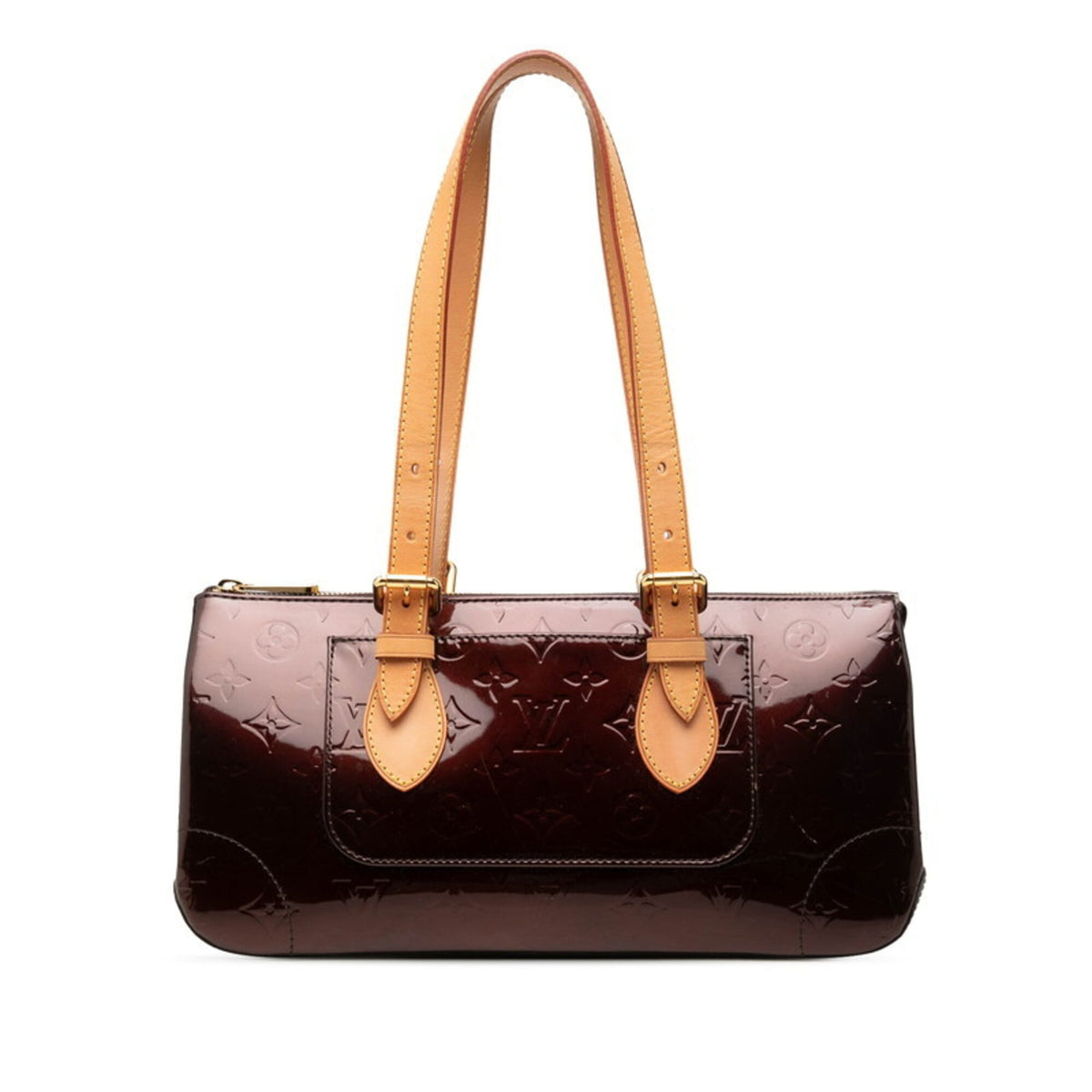 Louis Vuitton Amarante Leather Boston Bag Handbag (Pre-Owned)