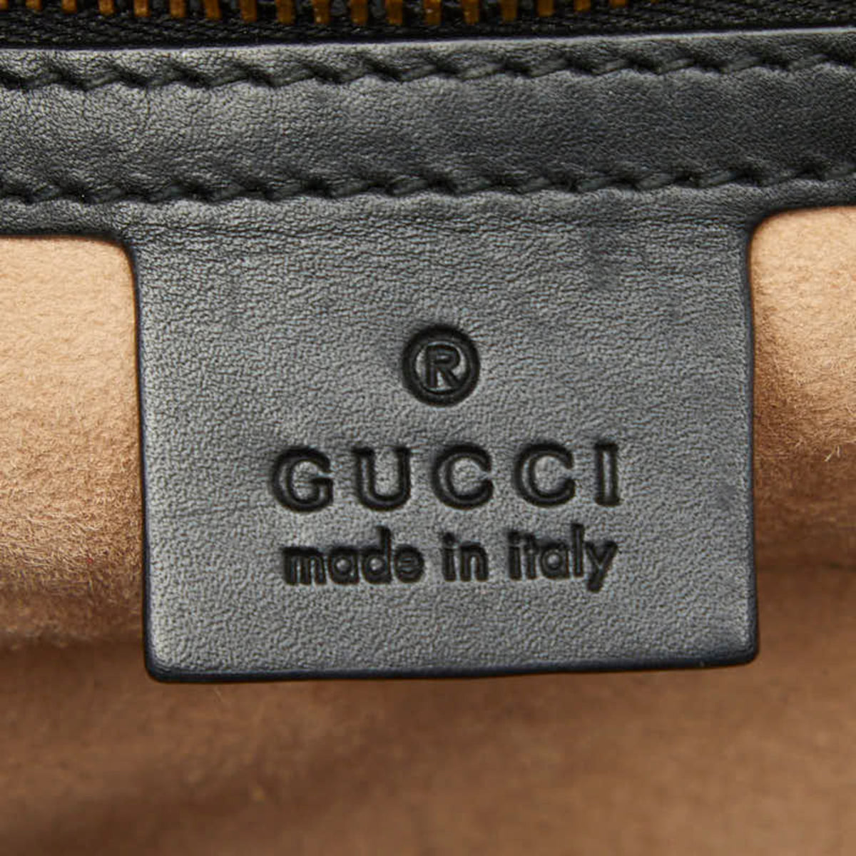 Gucci Black Leather Handbag Shoulder Bag (Pre-Owned)