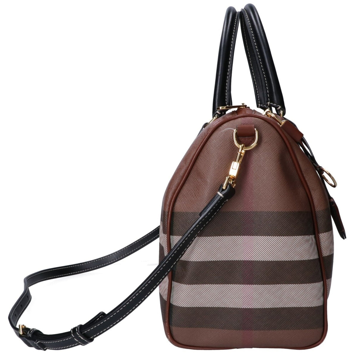 Burberry Brown Pvc Handbag (Pre-Owned)