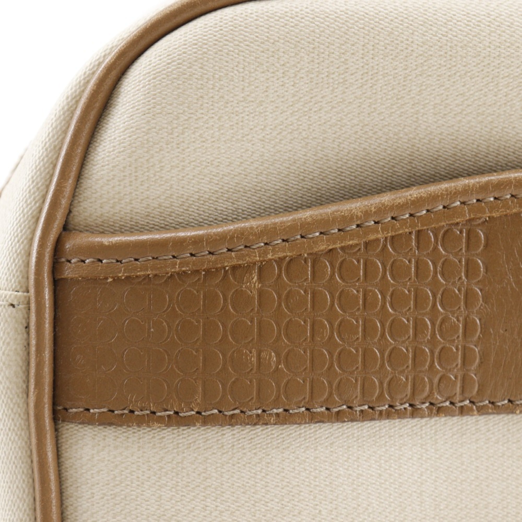 Christian Dior Beige Pvc Pochette Shoulder Bag (Pre-Owned)