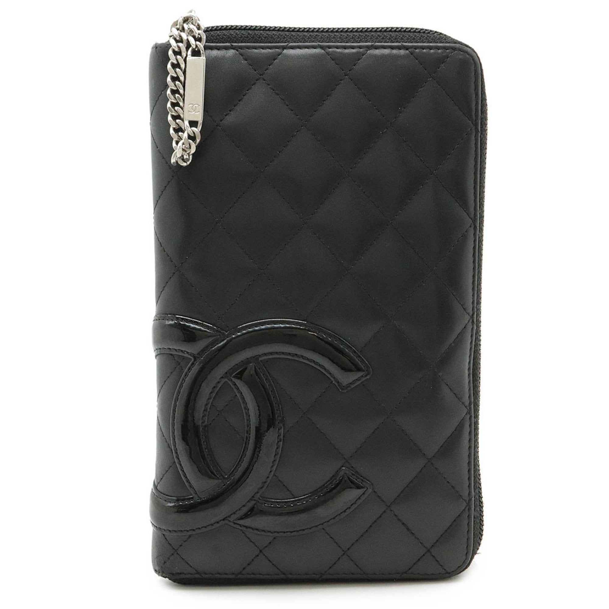 Chanel Black Pink Leather Wallet (Bi-Fold) (Pre-Owned)