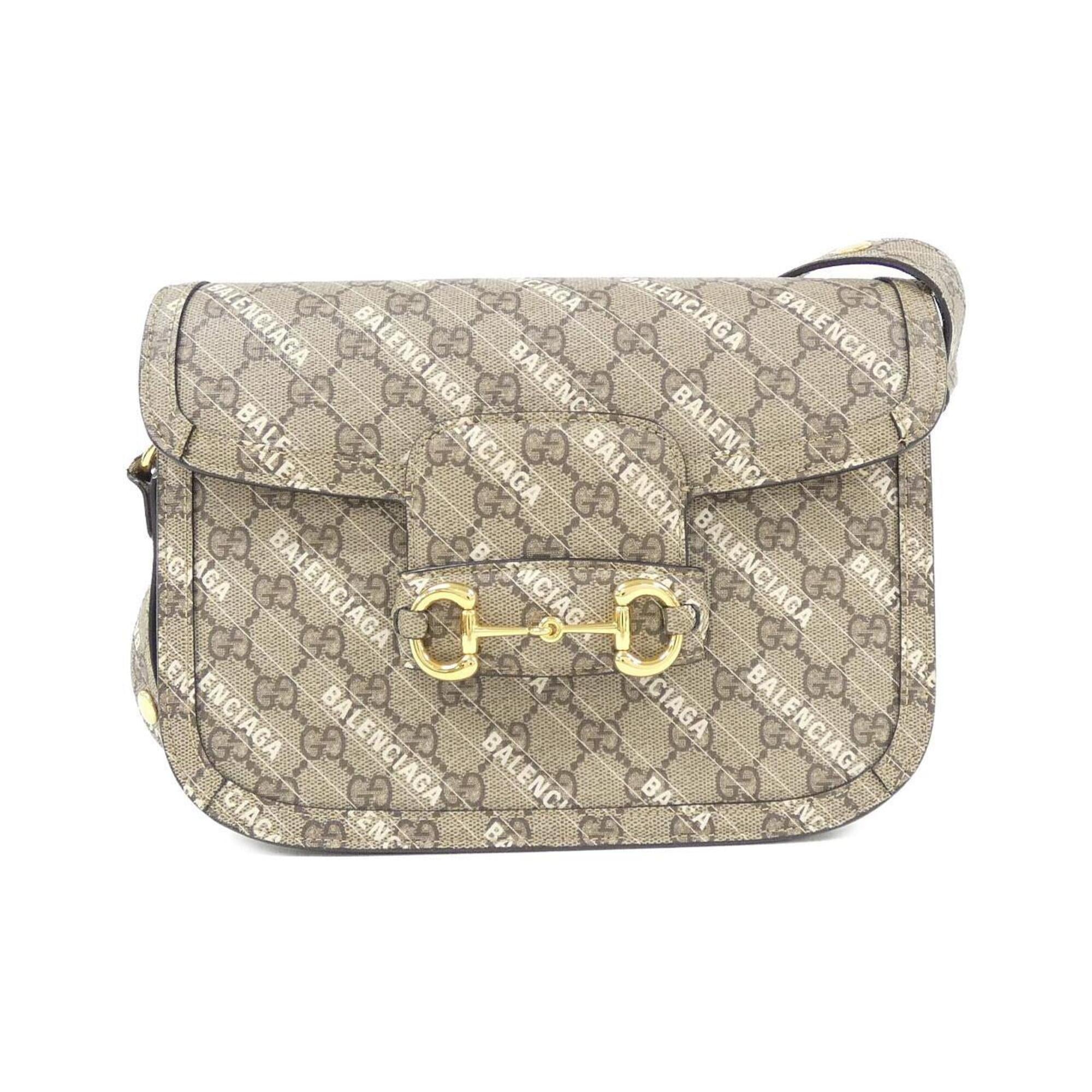 Gucci Beige Gg Supreme Canvas Shoulder Bag (Pre-Owned)
