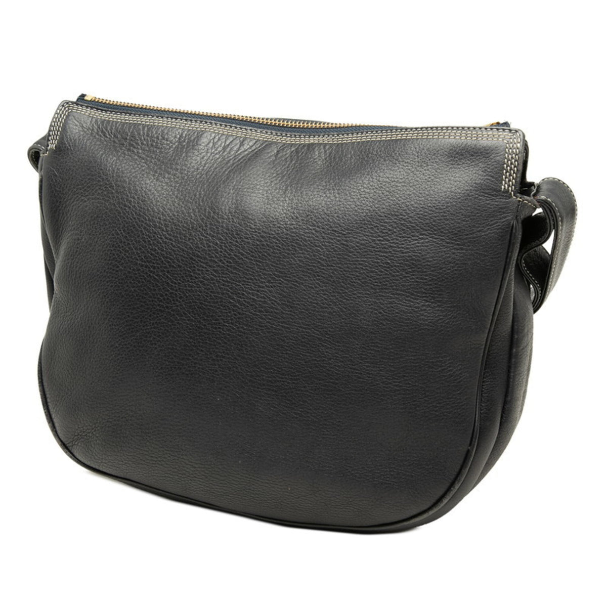 Loewe Navy Leather Shoulder Bag (Pre-Owned)