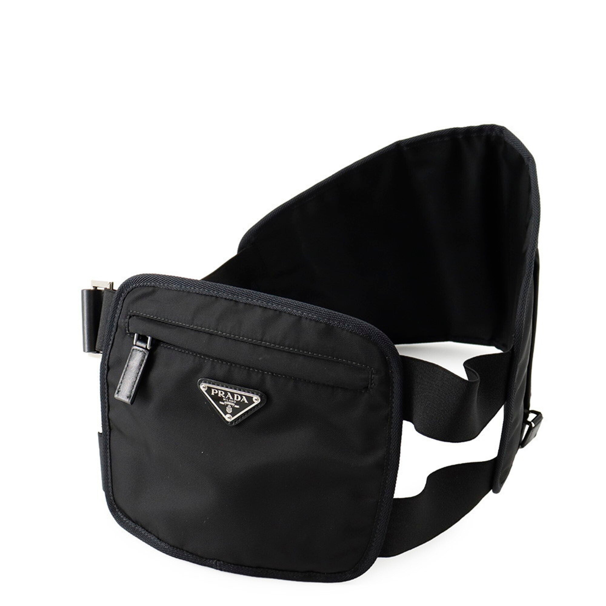 Prada Black Nylon Handbag Sling Bag (Pre-Owned)