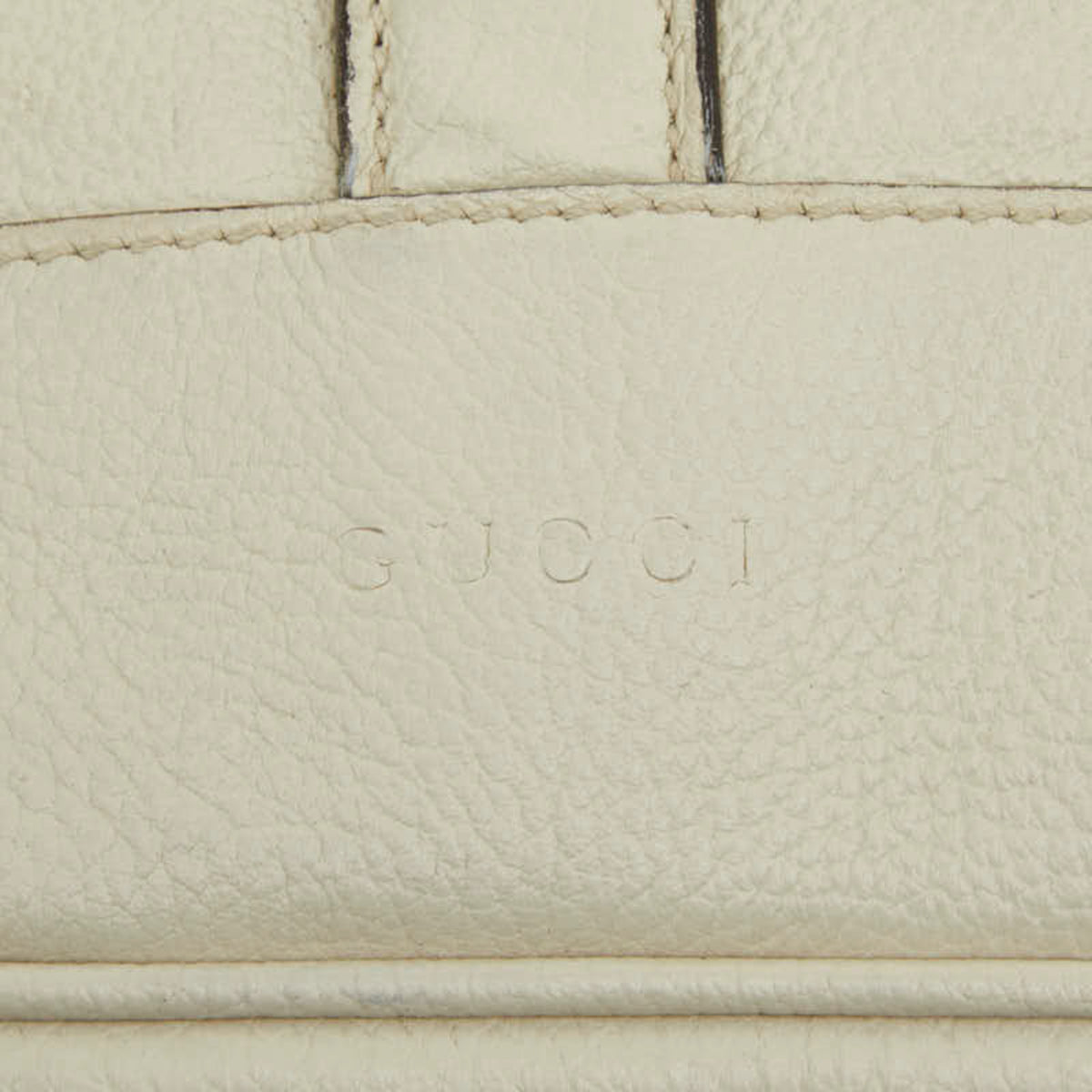 Gucci White Leather Backpack (Pre-Owned)