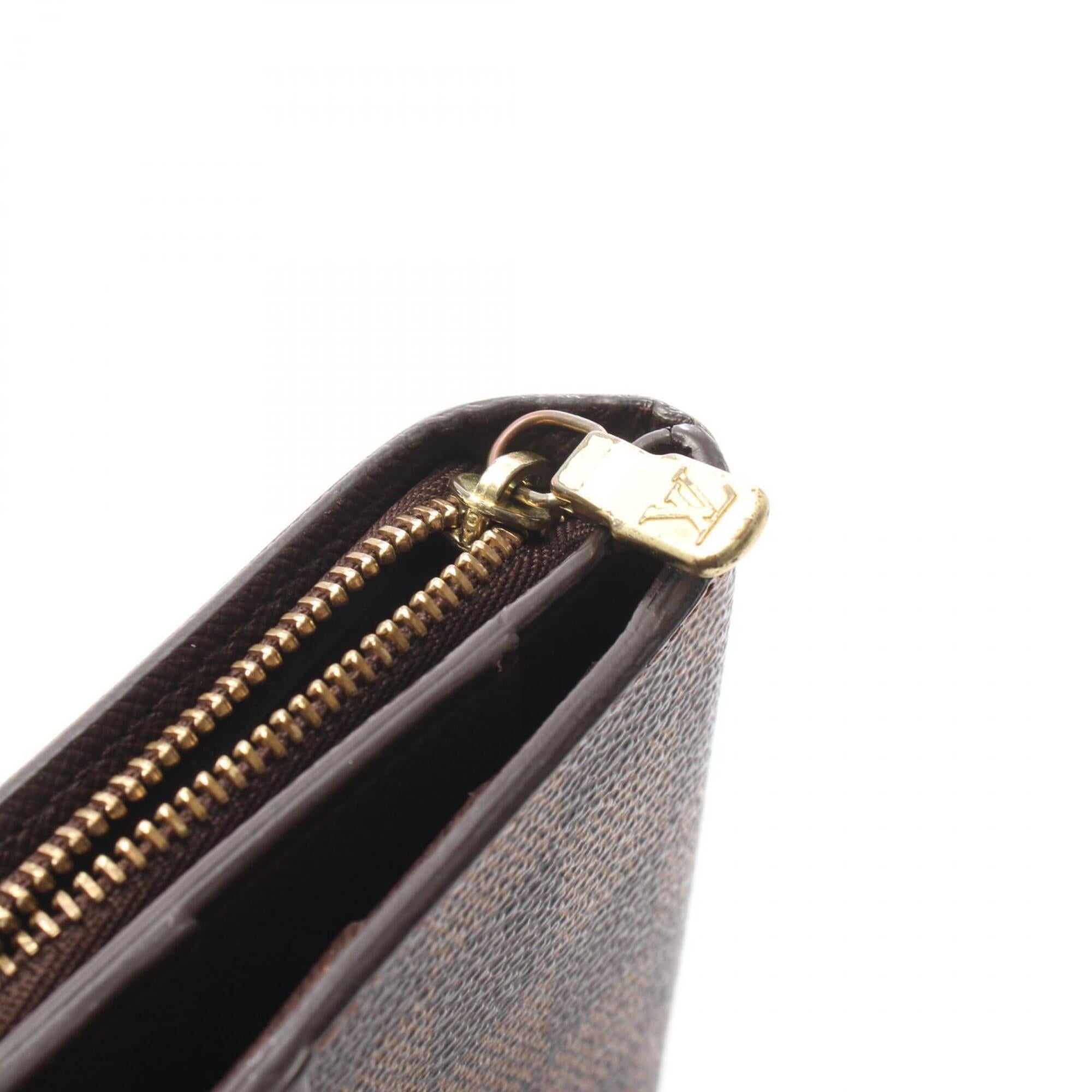 Louis Vuitton Brown Leather Pvc Wallet (Bi-Fold) (Pre-Owned)
