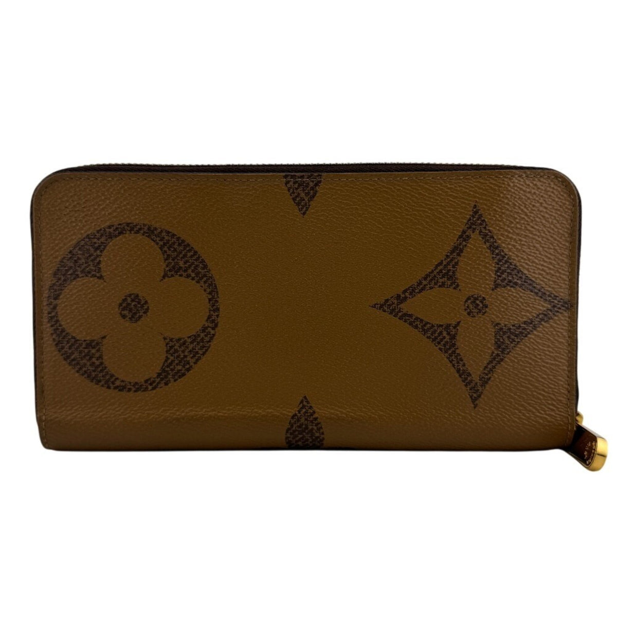 Louis Vuitton Brown Leather Long Wallet (Bi-Fold) (Pre-Owned)