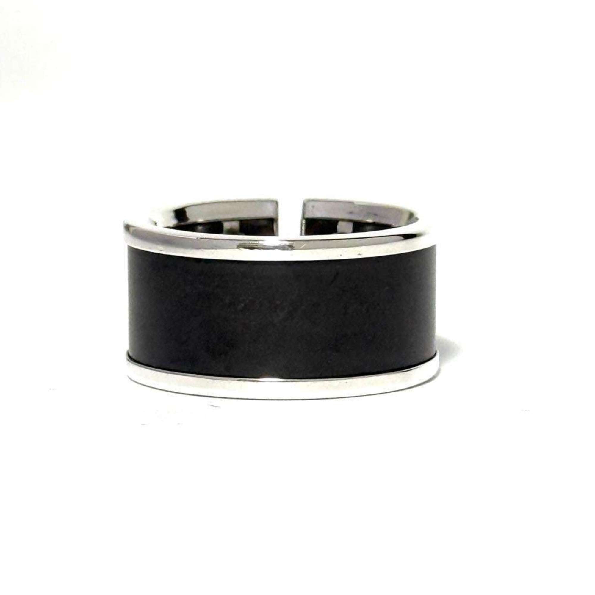Tiffany Black Silver 925 Band Ring (Pre-Owned)