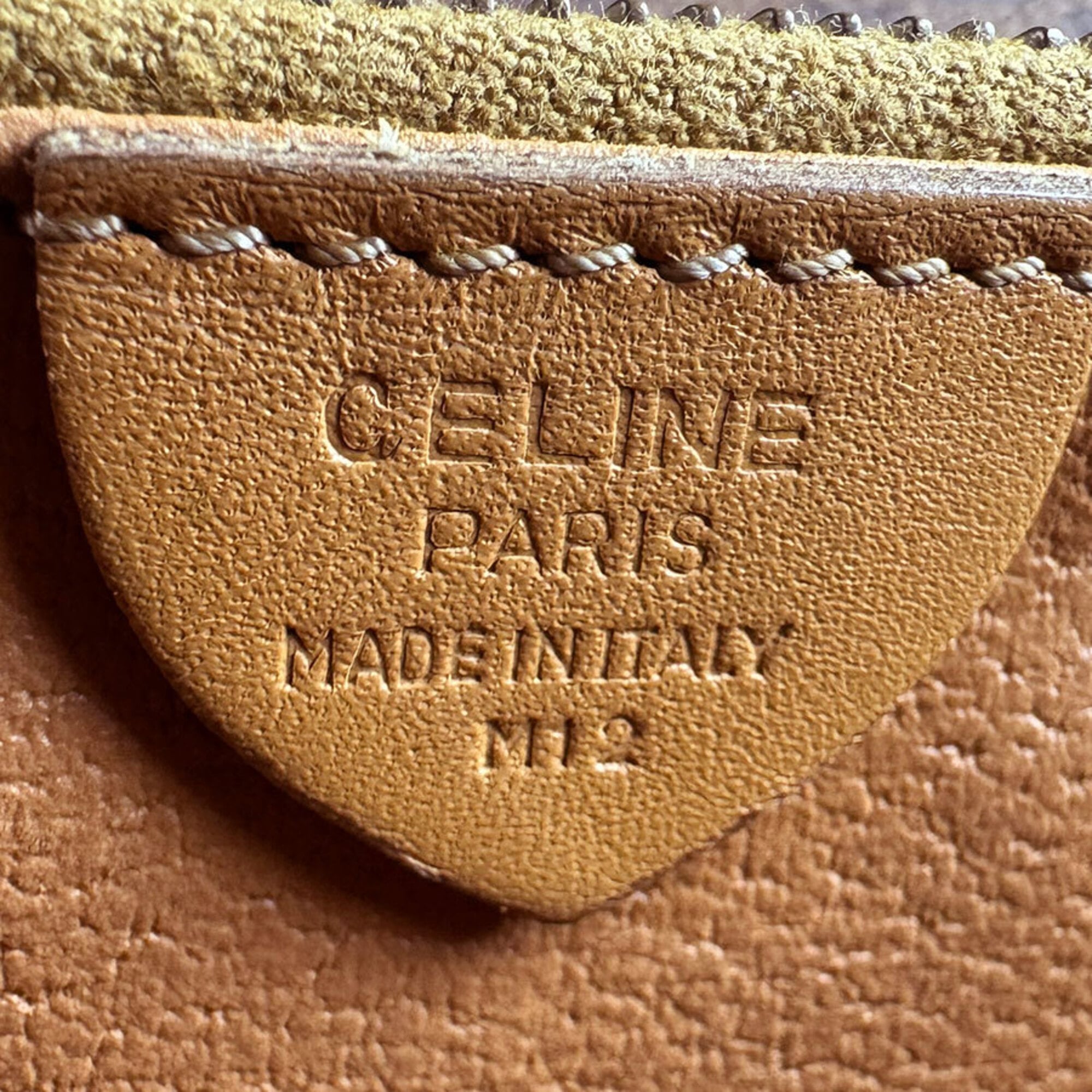 Celine Brown Coated Canvas Shoulder Bag (Pre-Owned)