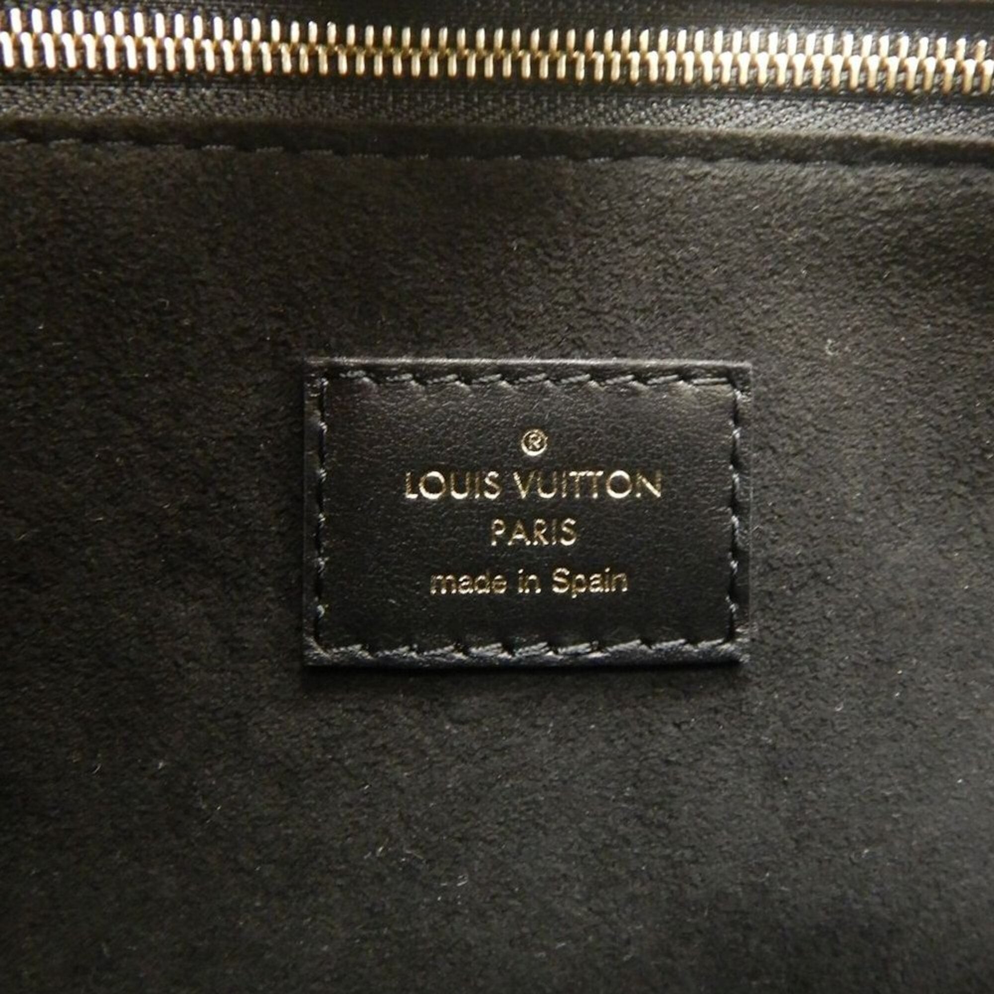 Louis Vuitton Brown Noir Monogram Leather Handbag (Pre-Owned)
