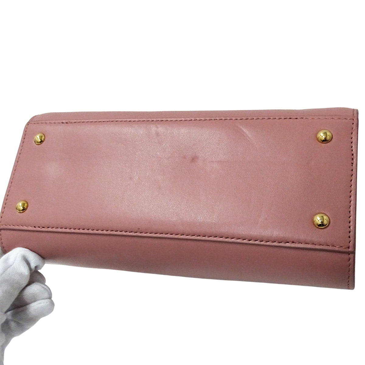 Salvatore Ferragamo Pink Leather Handbag Shoulder Bag (Pre-Owned)