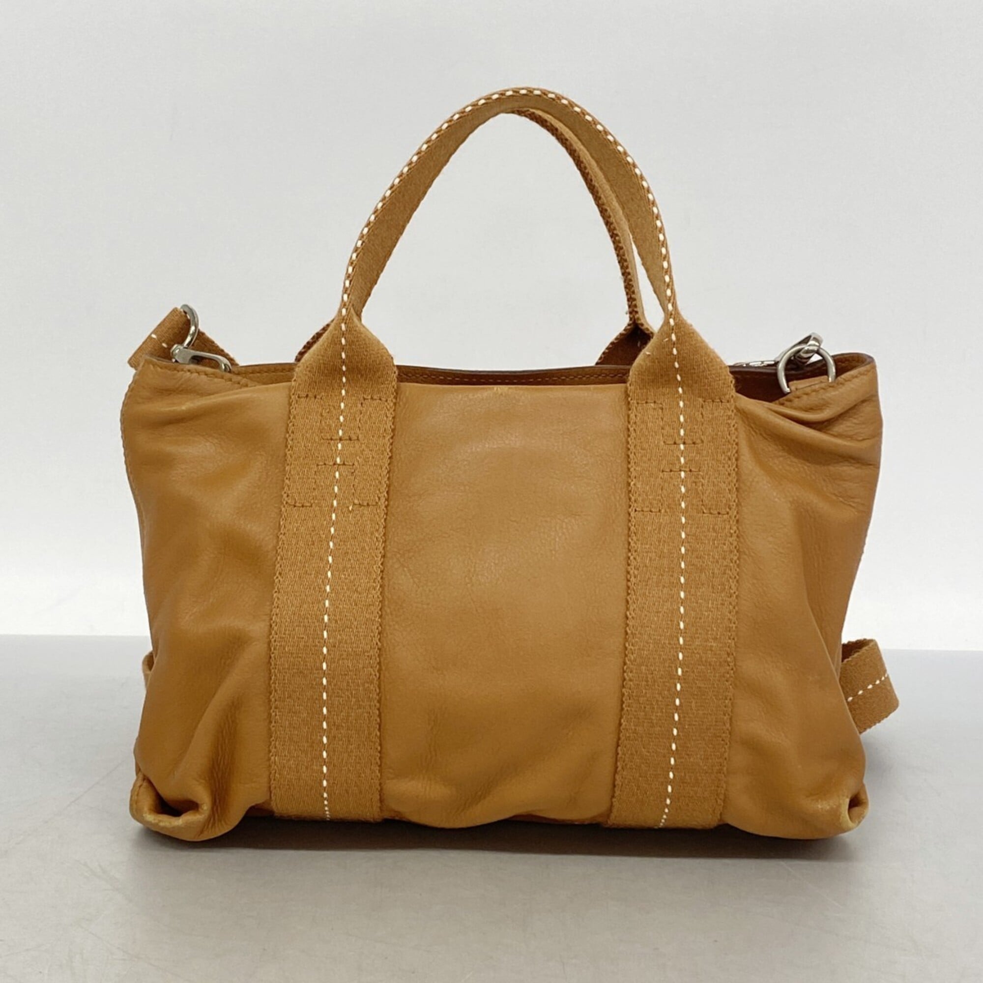 Hermes Brown Leather Handbag (Pre-Owned)
