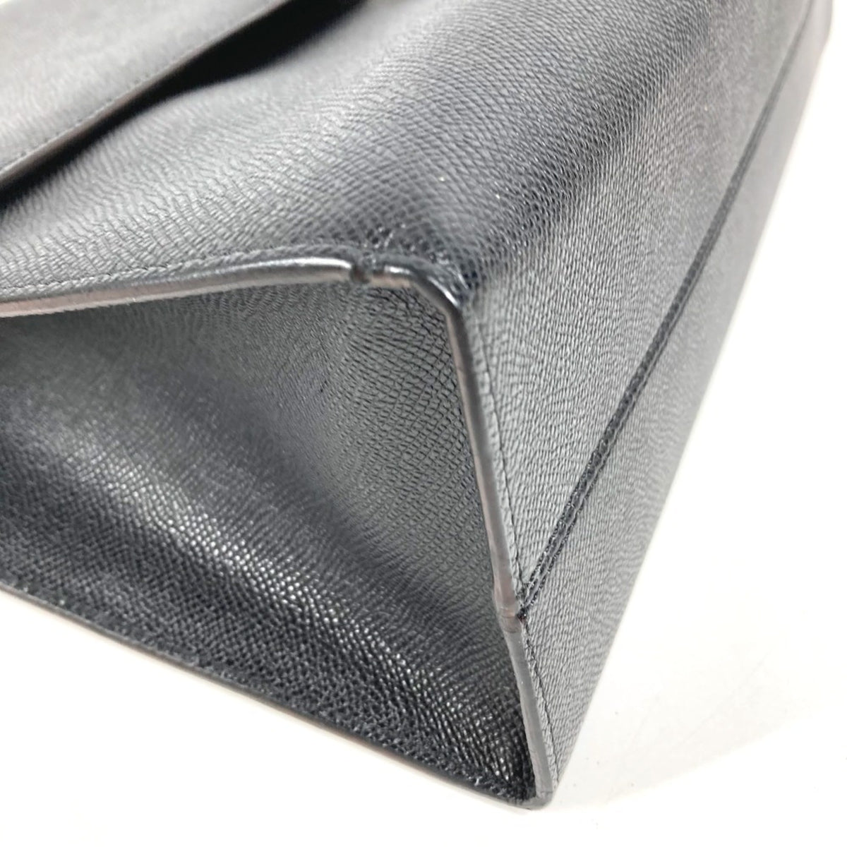 Bally Black Leather Briefcase Handbag (Pre-Owned)