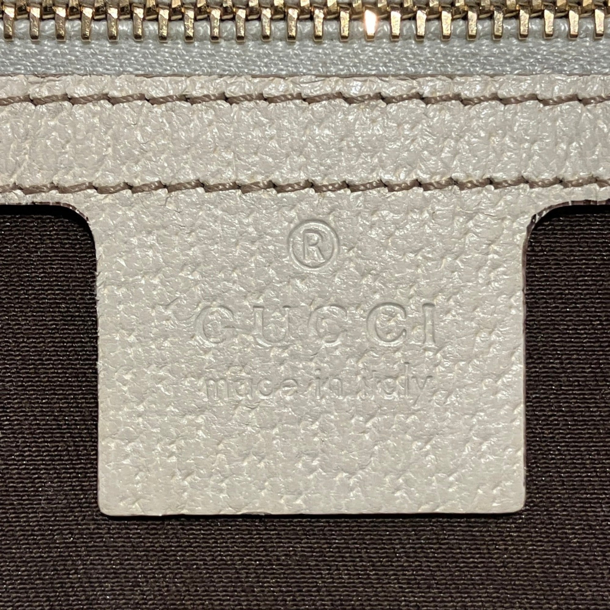 Gucci Brown Canvas Leather Handbag (Pre-Owned)