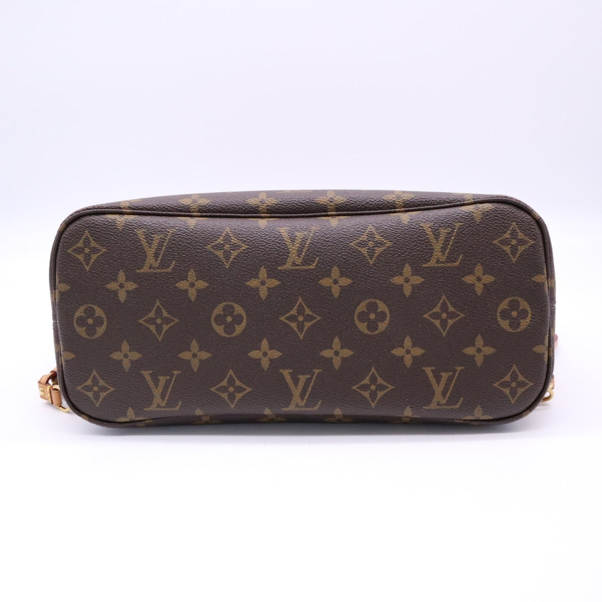 Louis Vuitton Monogram Beige Brown Coated Canvas Leather Handbag (Pre-Owned)