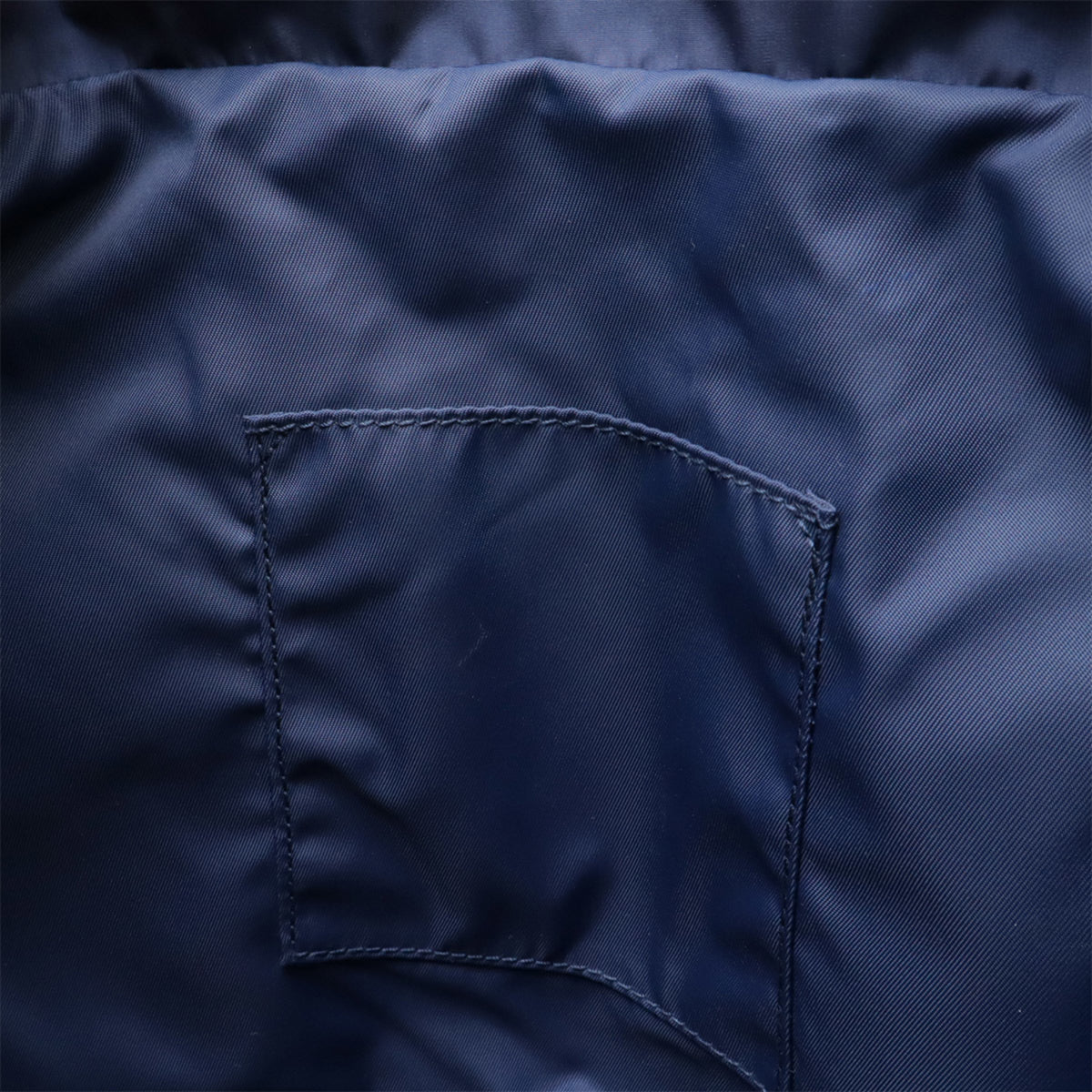 Gucci Navy Nylon Leather Backpack (Pre-Owned)