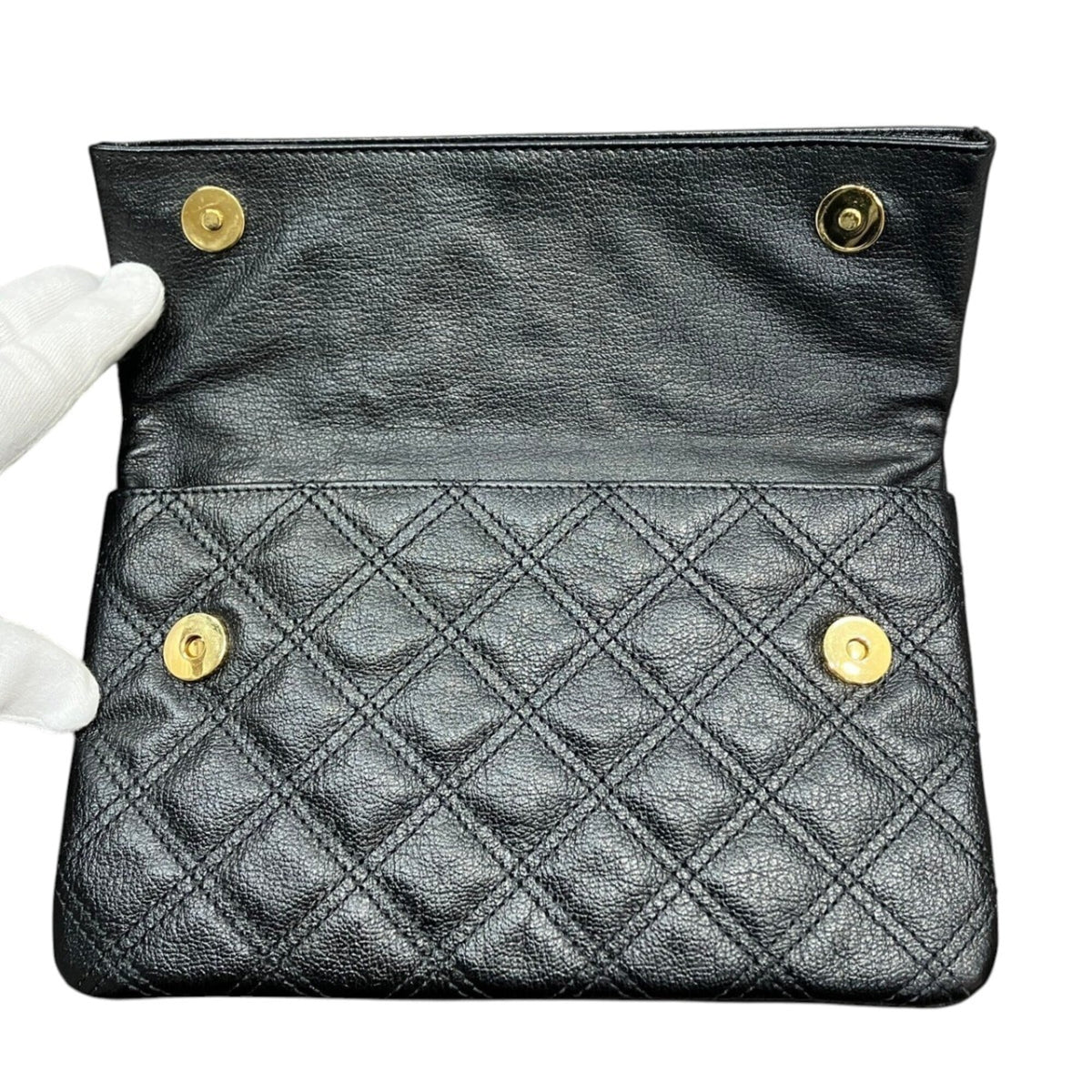 Marc Jacobs Black Leather Clutch Bag (Pre-Owned)