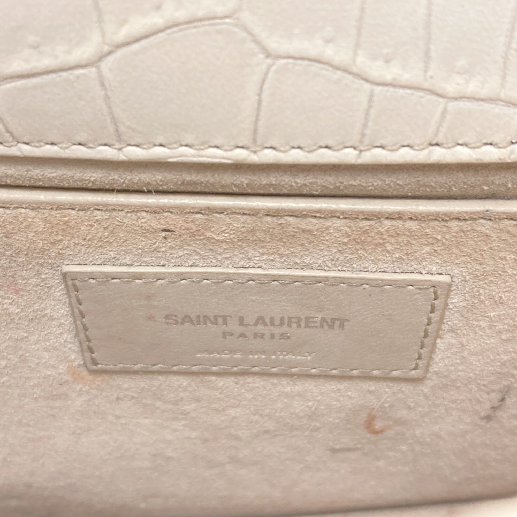 Saint Laurent White Leather Shoulder Bag (Pre-Owned)
