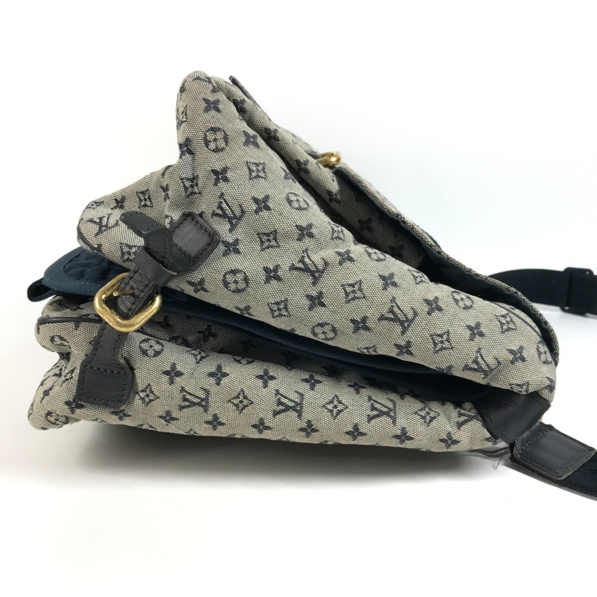 Louis Vuitton Navy Monogram Mini Messenger Bag Shoulder Bag (Pre-Owned)