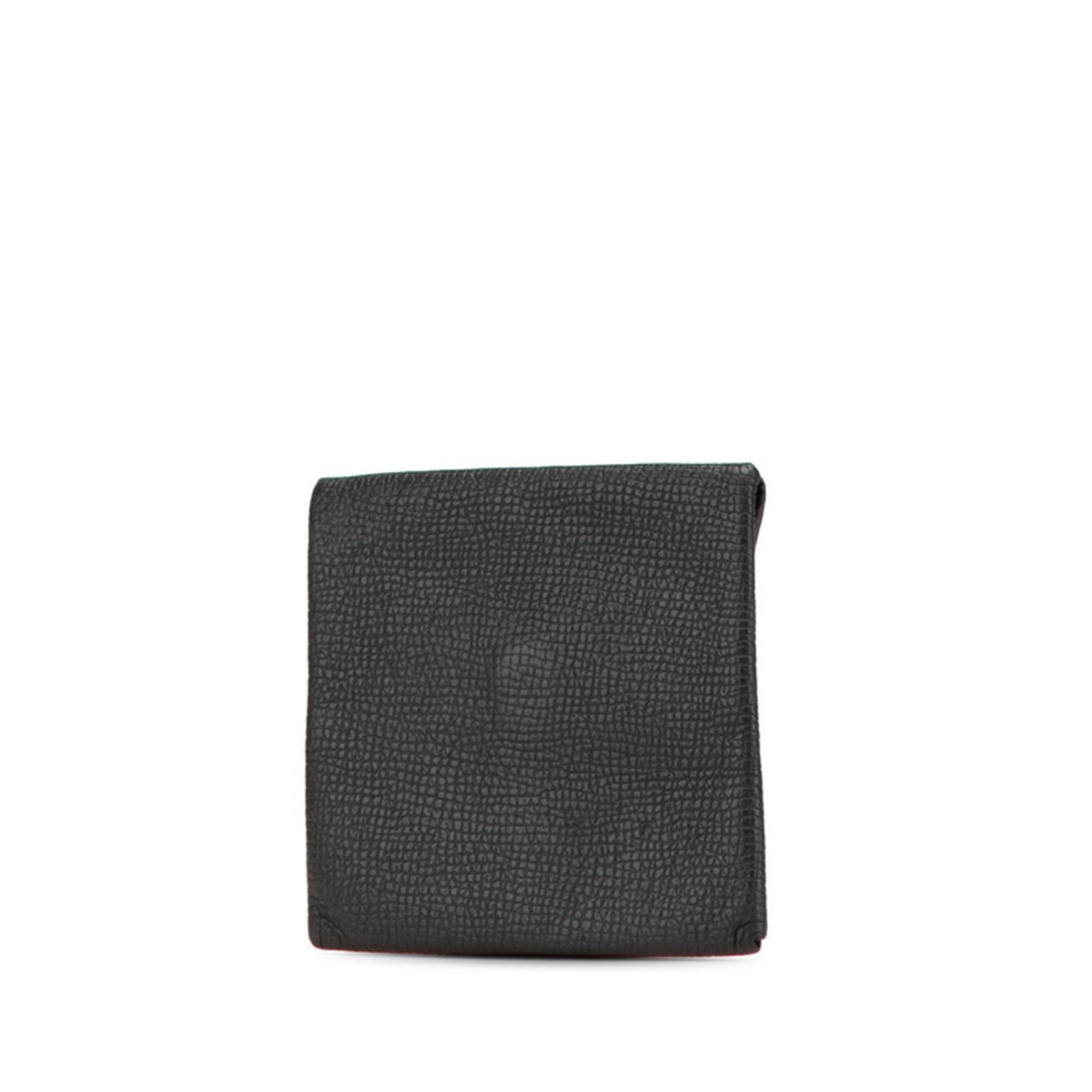 Hermes Bastia Black Epsom Leather Coin Purse/Coin Case (Pre-Owned)