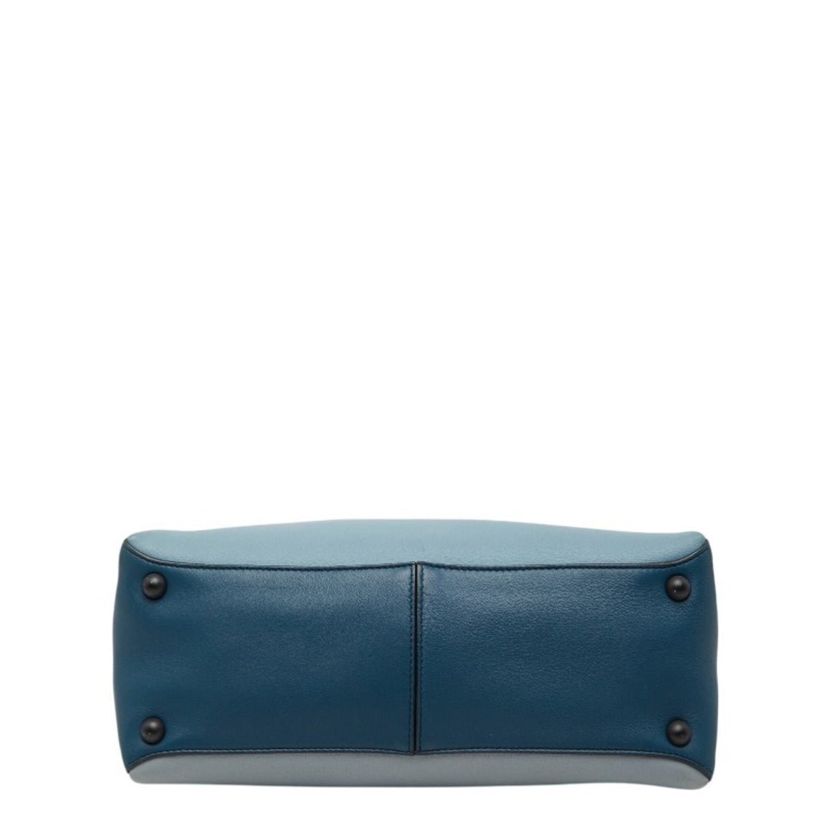 Bottega Veneta Blue Leather Handbag (Pre-Owned)