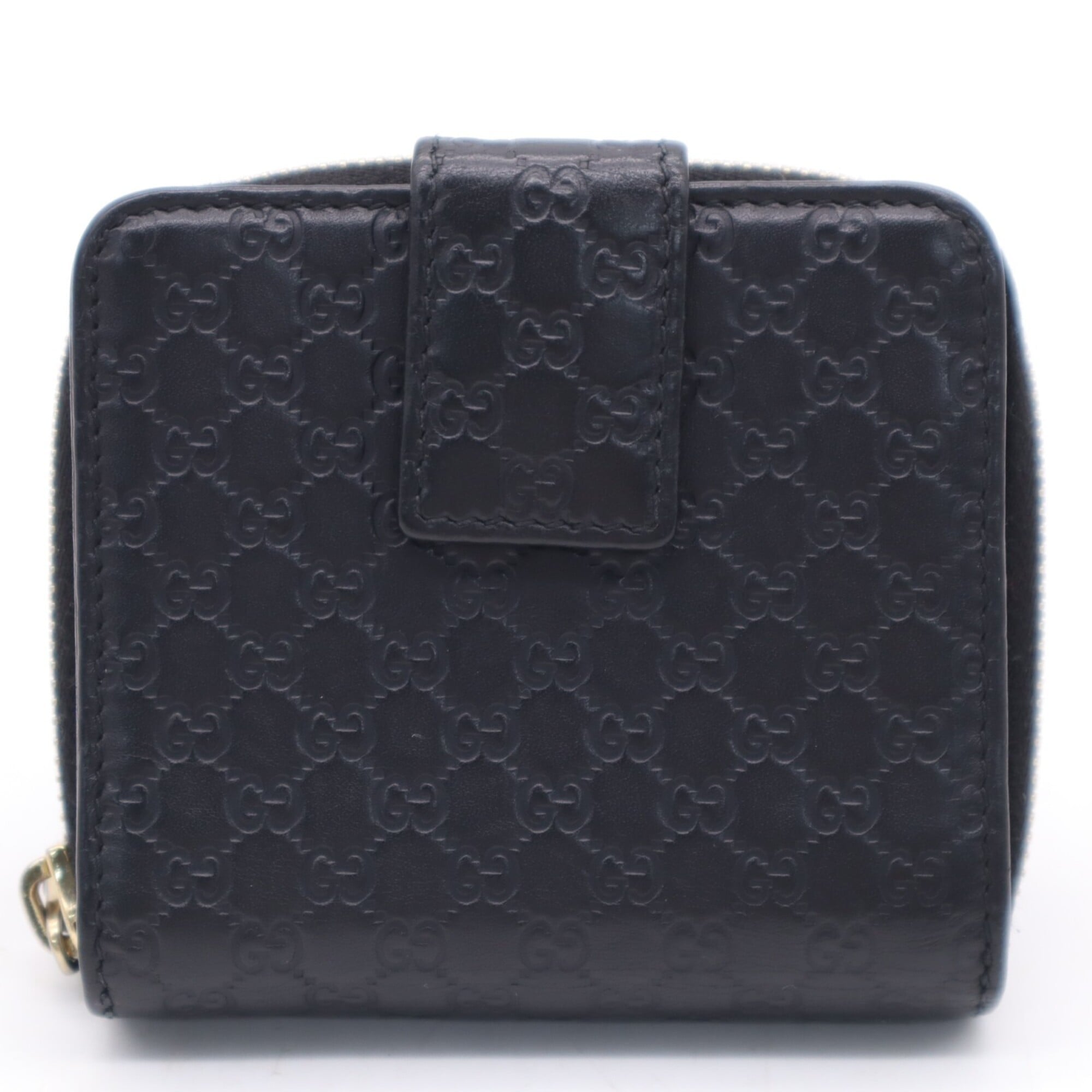Gucci Microguccissima Black Leather Wallet (Bi-Fold) (Pre-Owned)