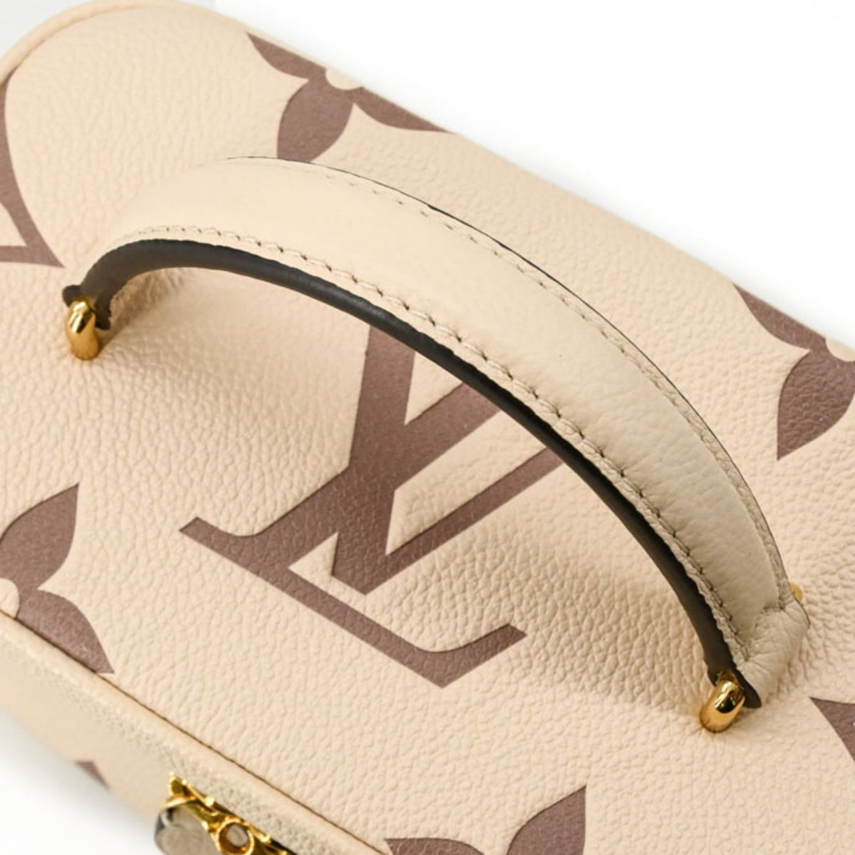Louis Vuitton Beige Monogram Empreinte Handbag (Pre-Owned)