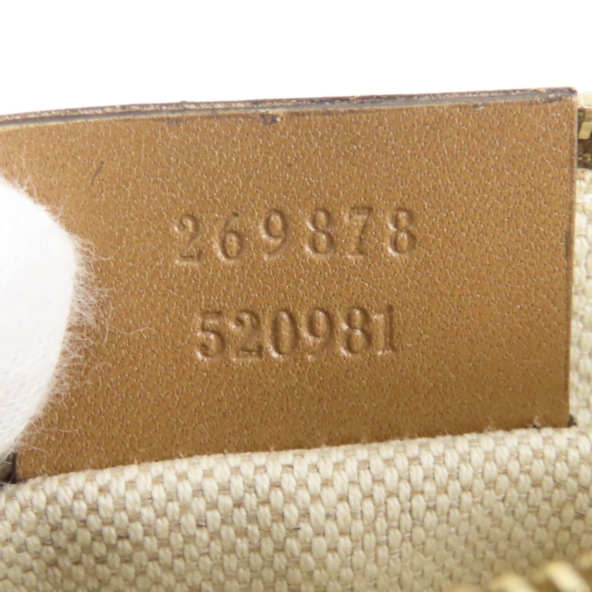 Gucci Brown Gg Canvas Pouch Tote Bag (Pre-Owned)