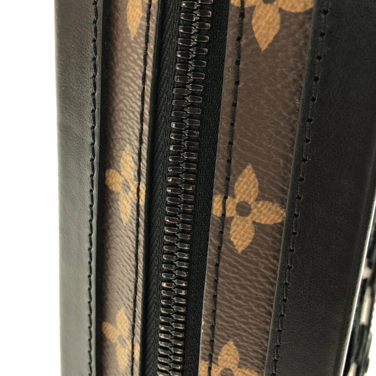 Louis Vuitton Black Marron Coated Canvas Shoulder Bag (Pre-Owned)