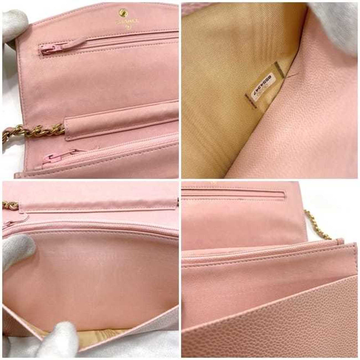 Chanel Pink Caviar Leather Shoulder Bag (Pre-Owned)