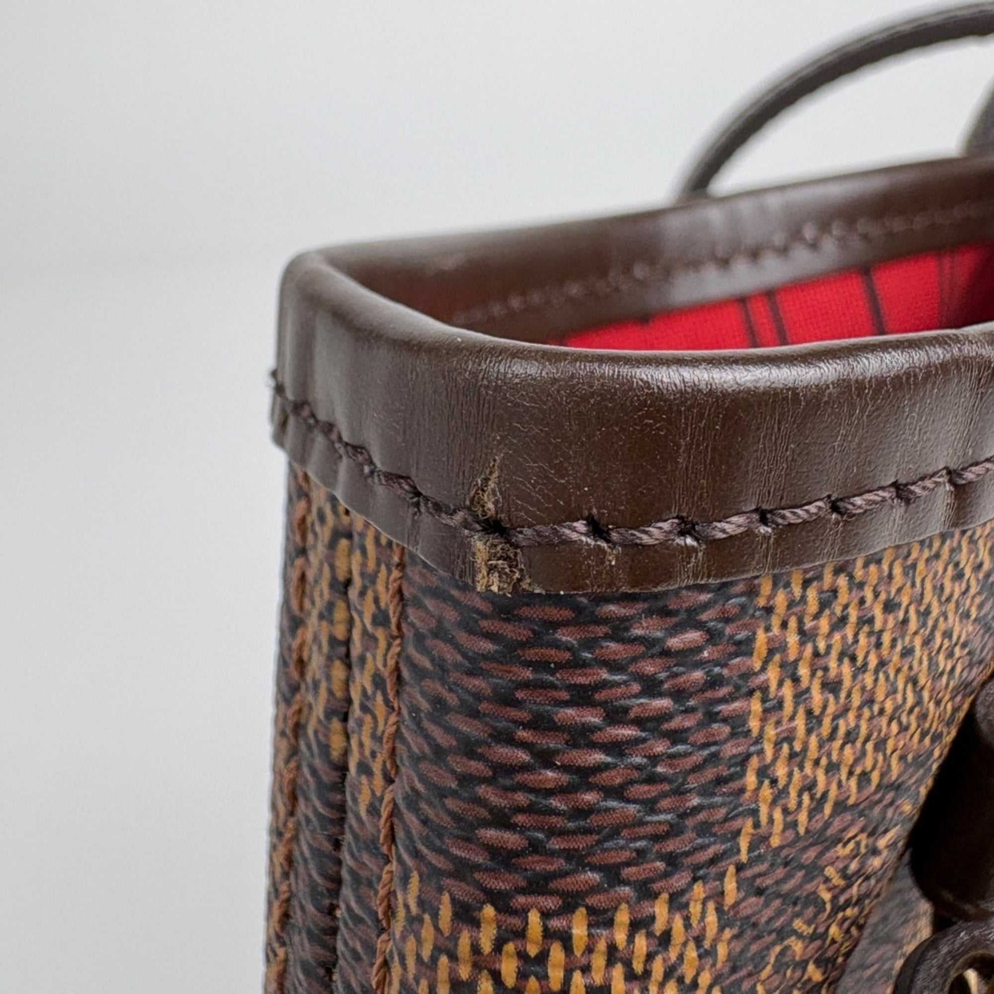 Louis Vuitton Brown Handbag Tote Bag (Pre-Owned)