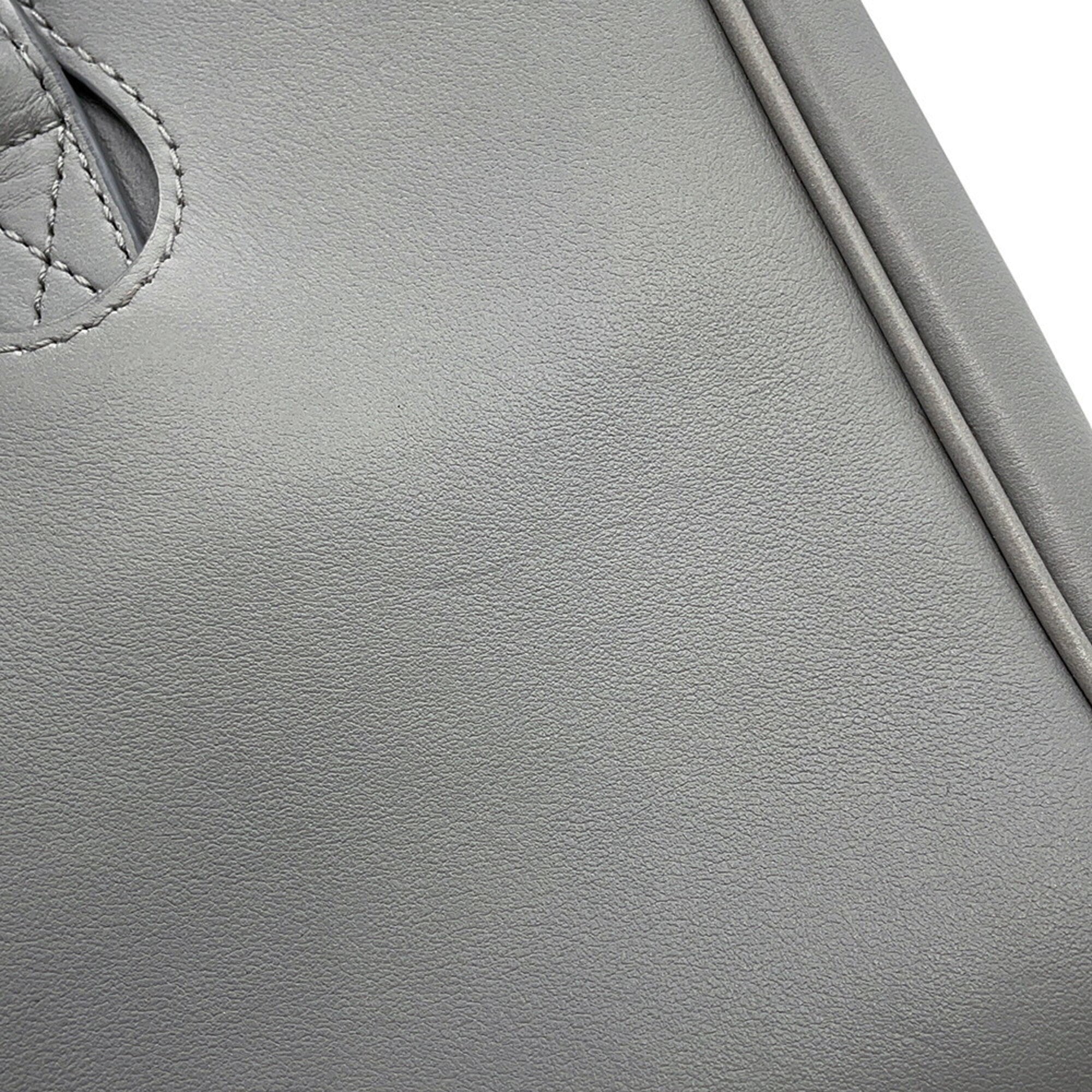 Balenciaga Gray Leather Handbag Shoulder Bag (Pre-Owned)