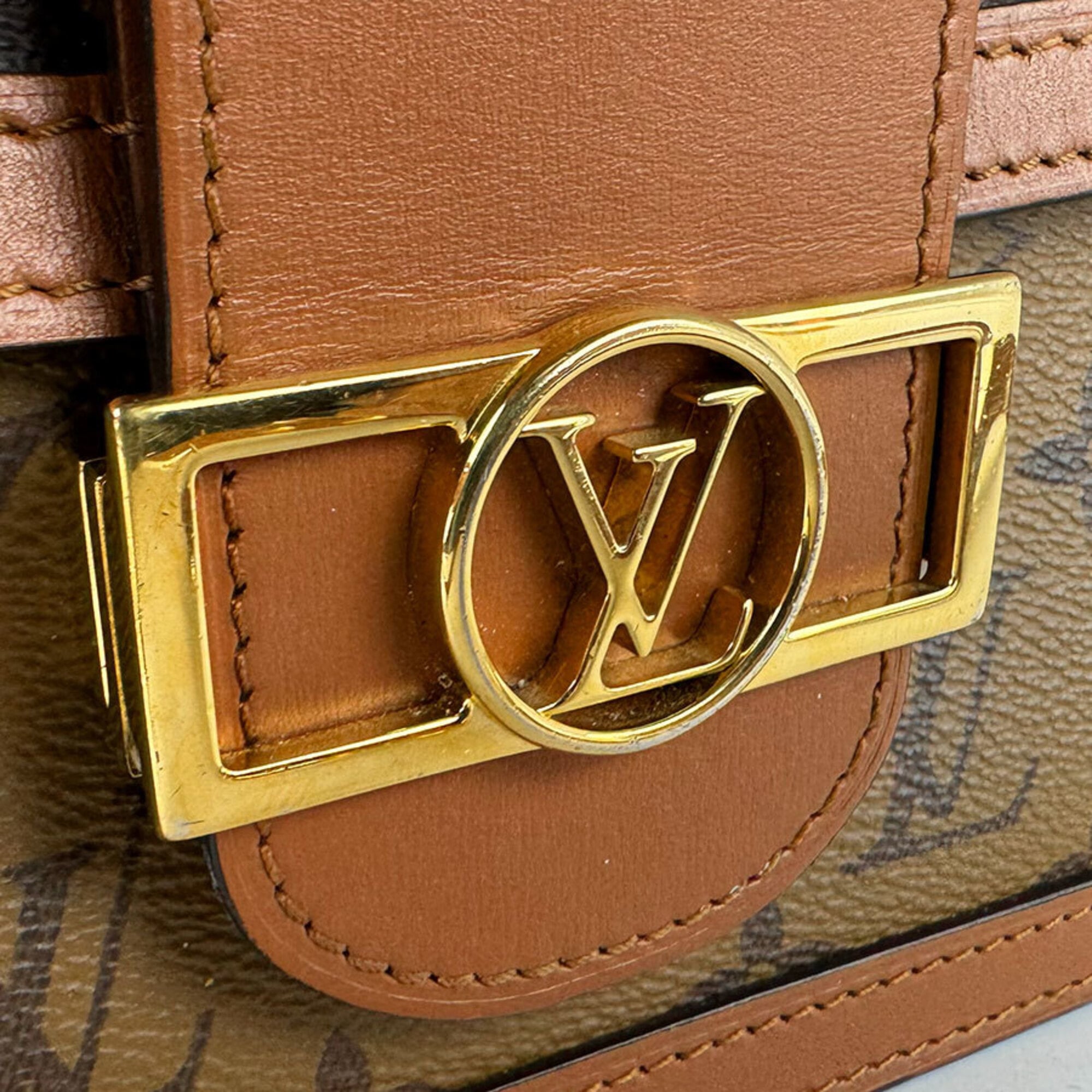 Louis Vuitton Brown Monogram Reverse Monogram Reverse Shoulder Bag (Pre-Owned)