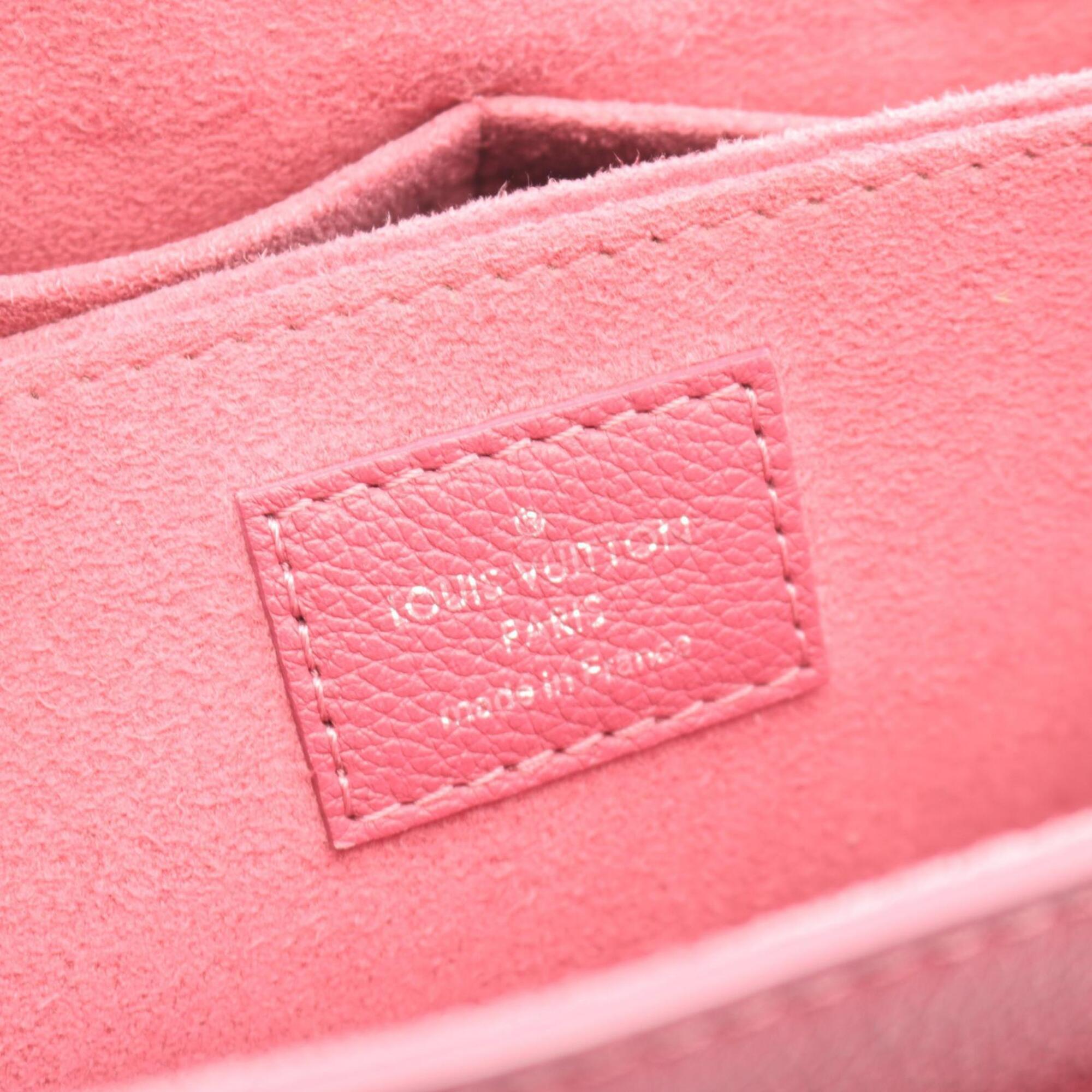 Louis Vuitton Gray Pink Leather Handbag (Pre-Owned)