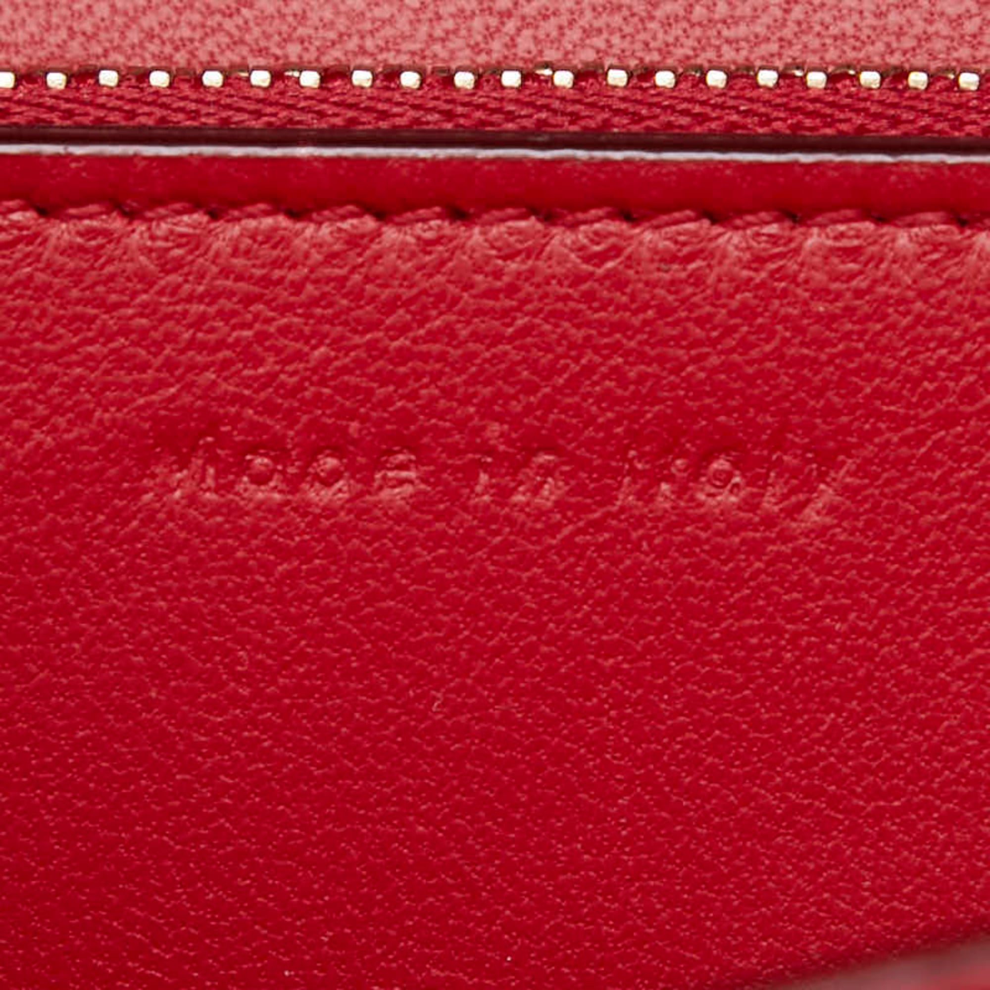 Celine Red Color Leather Handbag Shoulder Bag (Pre-Owned)