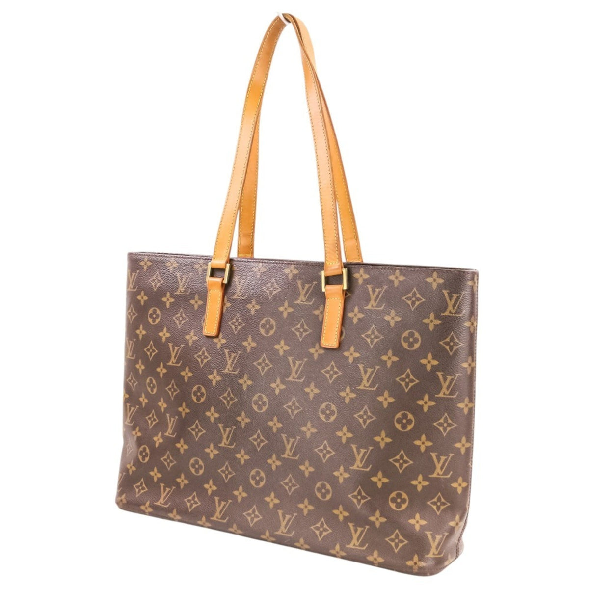 Louis Vuitton Brown Monogram Canvas Handbag Tote Bag (Pre-Owned)