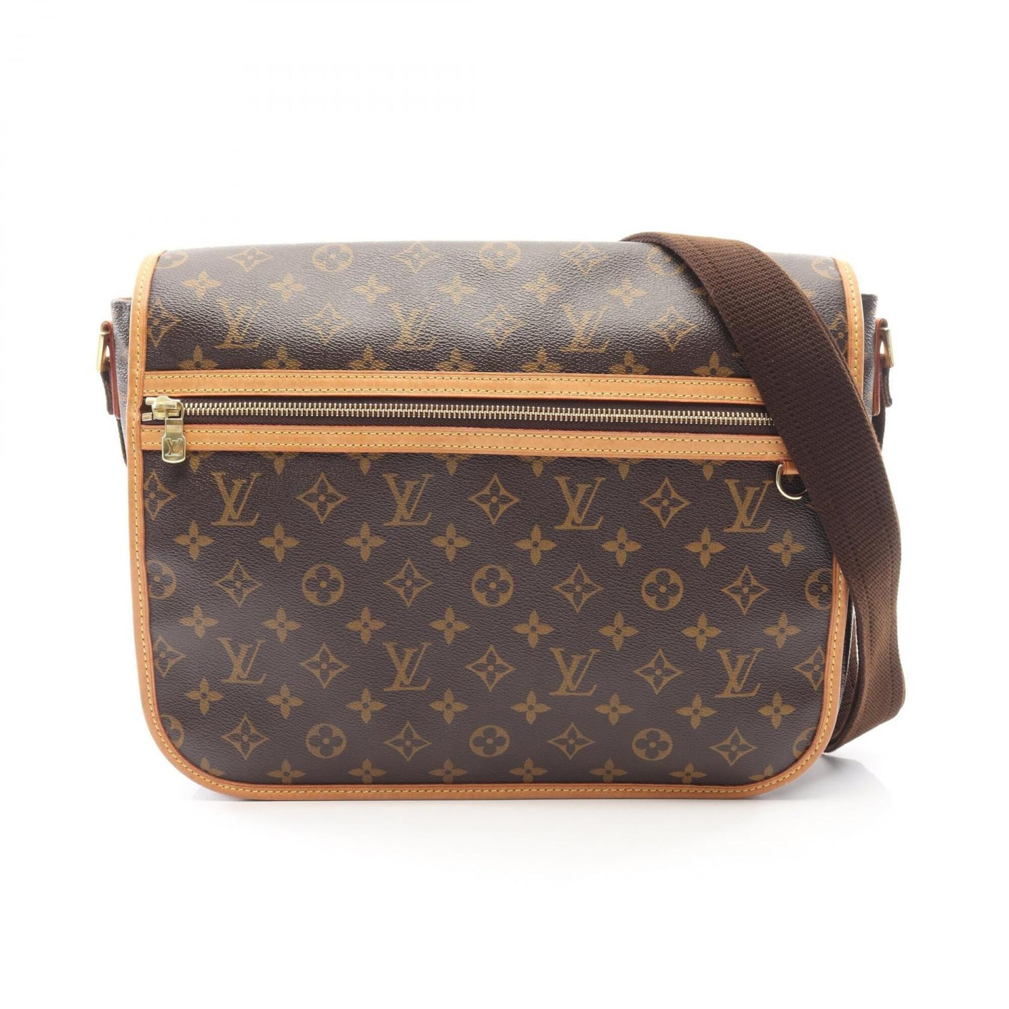Louis Vuitton Brown Monogram Coated Canvas Leather Shoulder Bag (Pre-Owned)