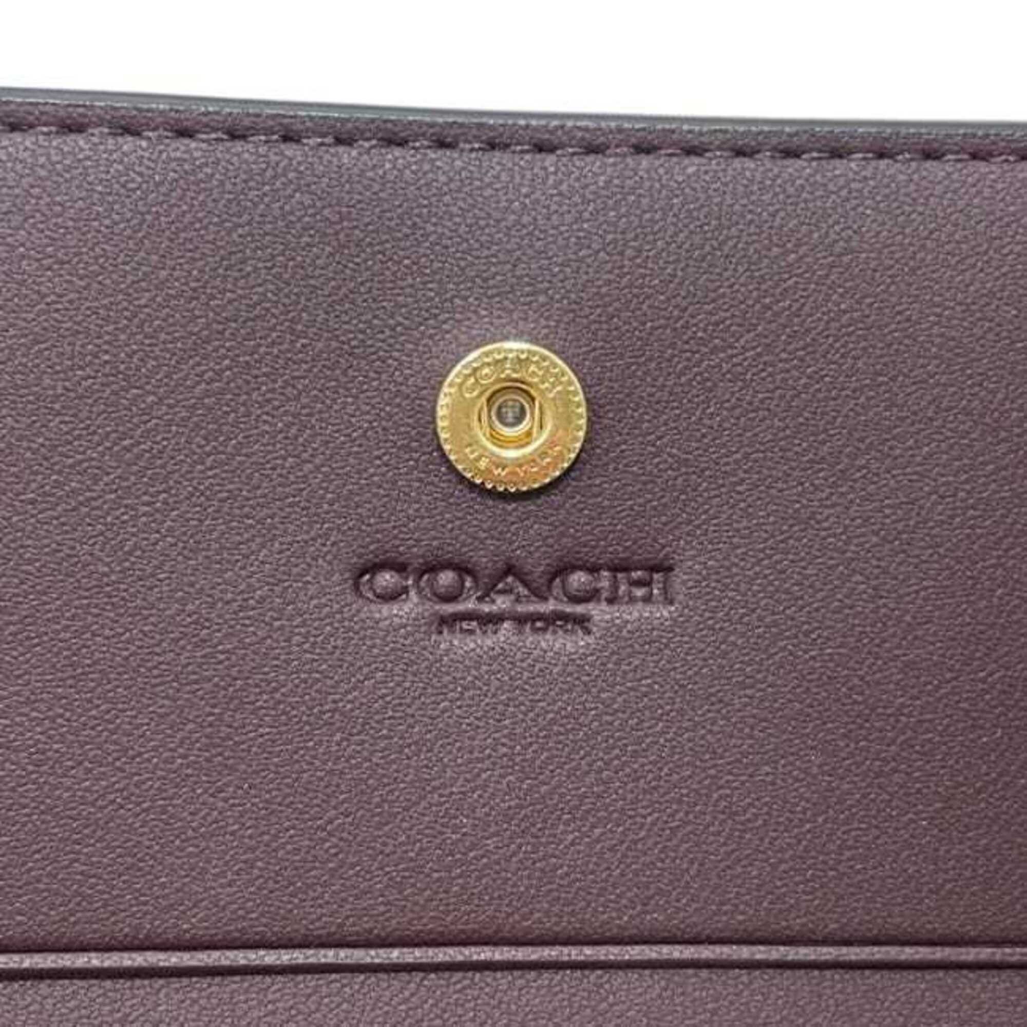 Coach Black Leather Wallet (Bi-Fold) (Pre-Owned)