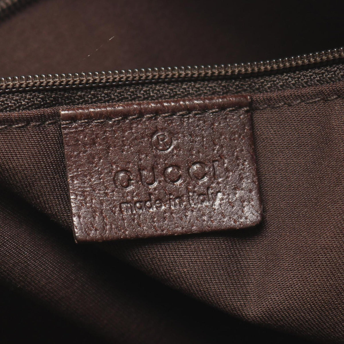 Gucci Beige Brown Canvas Leather Handbag Shoulder Bag (Pre-Owned)