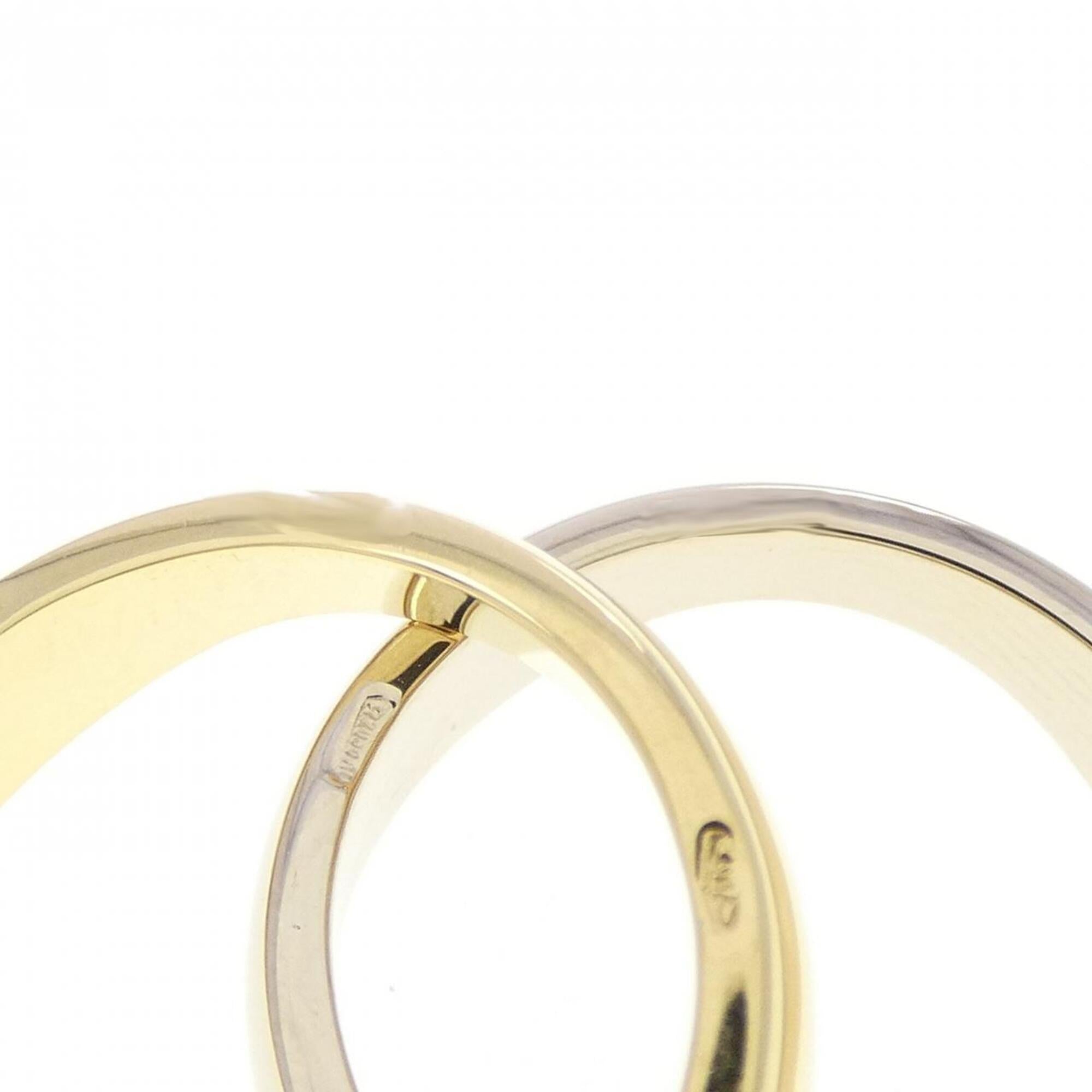 Cartier Yellow Gold (18K) White Gold (18K) Band Ring (Pre-Owned)