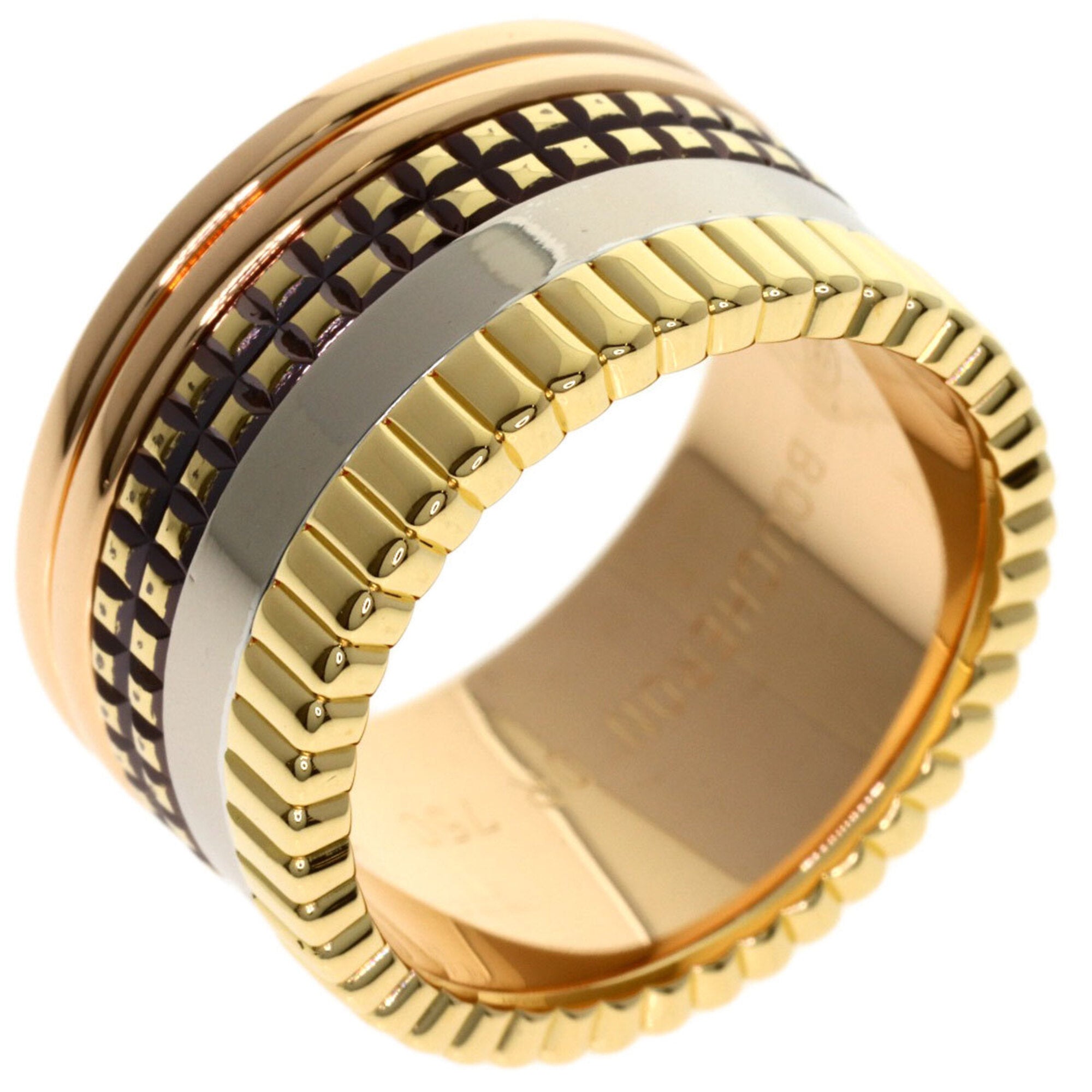 Boucheron Yellow Gold (18K) Pink Gold (18K) White Gold (18K) Band Ring (Pre-Owned)