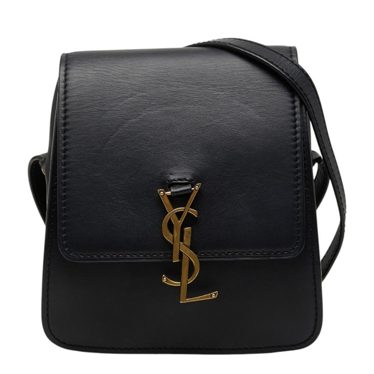Saint Laurent Black Leather Shoulder Bag (Pre-Owned)