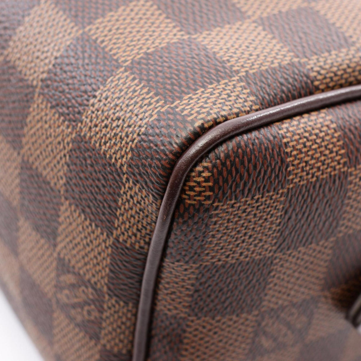 Louis Vuitton Damier Brown Coated Canvas Leather Handbag (Pre-Owned)